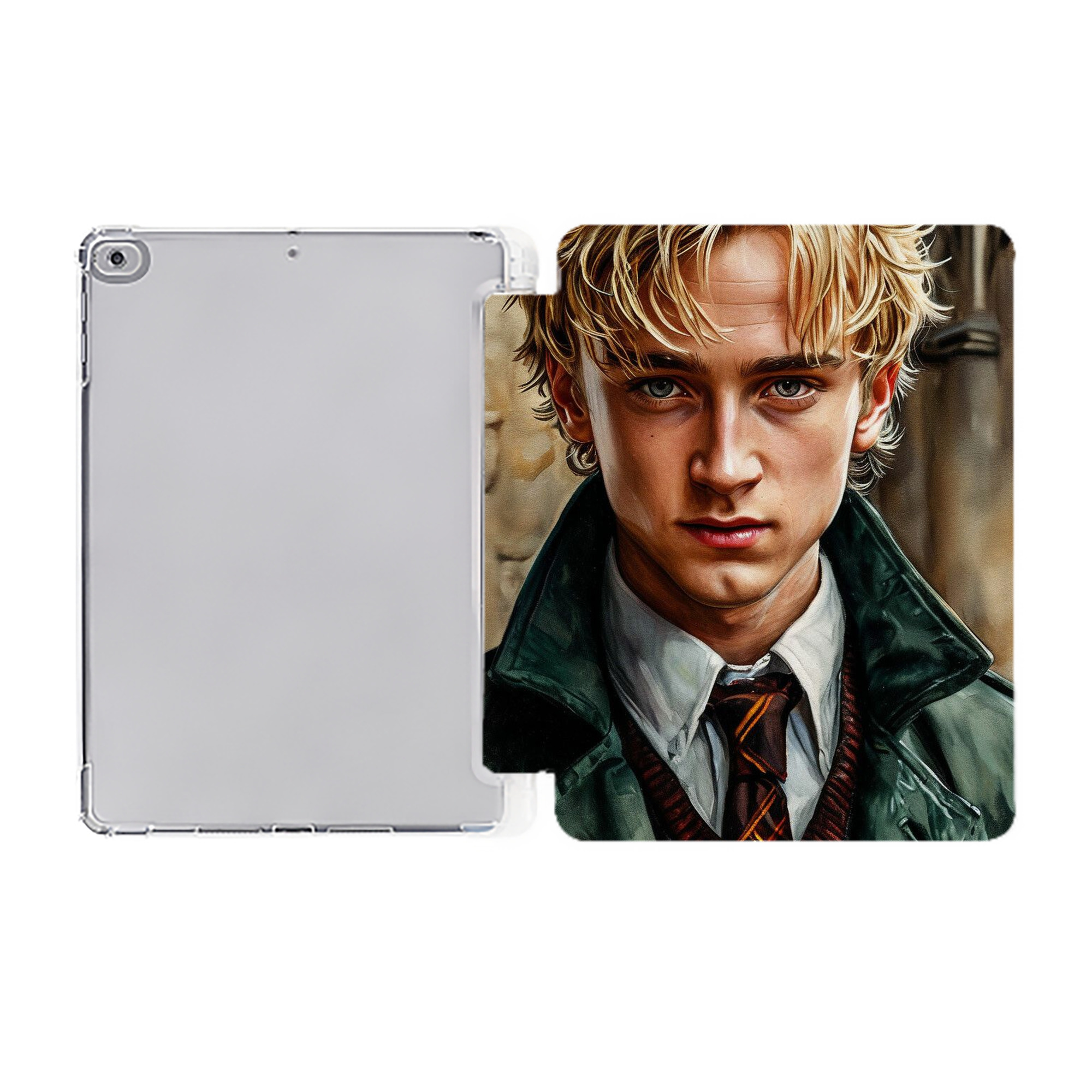 （画像用） Harry Potter ハリー・ポッターシリーズ IPad ケース ペン収納付き 三つ折りスタンド PUレザー×シリコン 対応機種9.5/10.5/10.9インチ